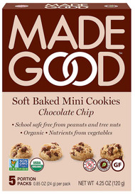 3 PACK of MadeGood Soft Baked Mini Cookies Chocolate Chip -- 5 Pack