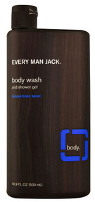 3 PACK of Every Man Jack Body Wash and Shower Gel Signature Mint -- 16.9 fl oz
