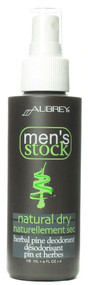 3 PACK of Aubrey Men's Stock Deodorant Herbal Pine -- 4 fl oz