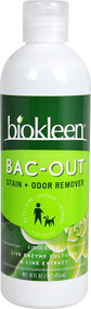 3 PACK of Biokleen Bac-Out Stain and Odor Eliminator Lime -- 16 fl oz