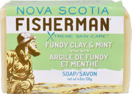 3 PACK of Nova Scotia Fisherman Bar Soap Fundy Clay and Mint -- 4.8 oz