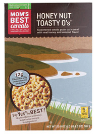 3 PACK of Moms Best Naturals Toasty O's Cereal Honey Nut -- 20 oz