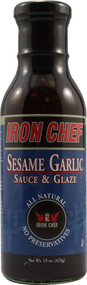 3 PACK of Iron Chef Sauce & Glaze Sesame Garlic -- 15 fl oz