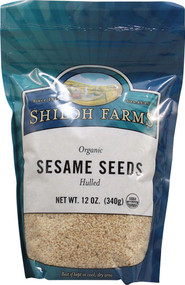 3 PACK of Shiloh Farms Organic Sesame Seeds Hulled -- 12 oz