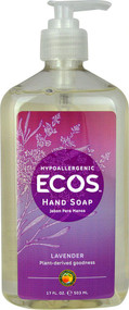 3 PACK of Earth Friendly Ecos Hand Soap Lavender -- 17 fl oz