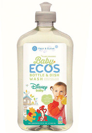 3 PACK of Earth Friendly Baby Ecos Bottle & Dish Wash Free & Clear -- 17 fl oz