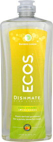 3 PACK of Earth Friendly Ecos Dishmate Dish Liquid Bamboo Lemon -- 25 fl oz