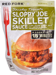 3 PACK of Red Fork Skillet Sauce Smoky Tomato Sloppy Joe with Fresh Garlic and Smoked Paprika -- 8 oz
