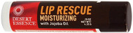 3 PACK of Desert Essence, Lip Rescue, Moisturizing Lip Balm with Jojoba Oil, .15 oz (4.25 g)