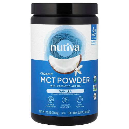 <img alt="Nutiva, Organic MCT Powder, Vanilla, 10.6 oz (300 g)" title="Nutiva, Organic MCT Powder, Vanilla, 10.6 oz (300 g),692752110221"