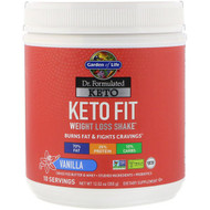 Garden of Life, Dr. Formulated Keto Fit Weight Loss Shake, Vanilla, 12.52 oz (355 g)