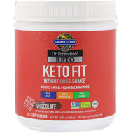 Garden of Life, Dr. Formulated Keto Fit Weight Loss Shake, Chocolate, 12.87 oz (365 g)