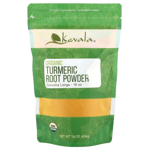 <img alt="Kevala, Organic Turmeric Root Powder, 16 oz (454 g)" title="Kevala, Organic Turmeric Root Powder, 16 oz (454 g),816536012109"