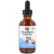 KAL, Ultra Biotin, Natural Mixed Berry Flavor, 10,000 mcg, 2 fl oz (59 ml)