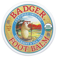 <img alt="Badger, Certified Organic Foot Balm, Peppermint & Tea Tree, 2 oz (56 g)" title="Badger, Certified Organic Foot Balm, Peppermint & Tea Tree, 2 oz (56 g),634084025019"
