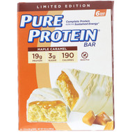 Pure Protein, Maple Caramel Bar, 6 Bars, 1.76 oz (50 g) Each