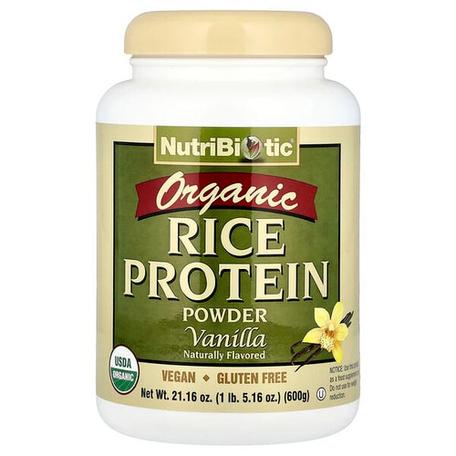 <img alt="NutriBiotic, Organic Rice Protein Powder, Vanilla, 1 lb 5.16 oz (600 g)" title="NutriBiotic, Organic Rice Protein Powder, Vanilla, 1 lb 5.16 oz (600 g),728177030056"
