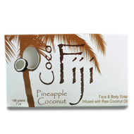 Organic Fiji, Organic Face and Body Coconut Oil Soap Bar, Pineapple Coconut, 7 oz (198 g) (Discontinued Item)