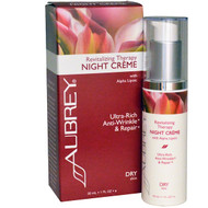 Aubrey Organics, Revitalizing Therapy Night Cream, Dry Skin, 1 fl oz (30 ml)