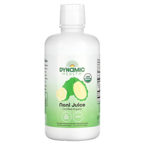 <img alt="Dynamic Health, Certified Organic Noni Juice, 32 fl oz (946 ml)" title="Dynamic Health, Certified Organic Noni Juice, 32 fl oz (946 ml),790223100495"