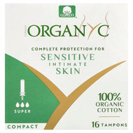 <img alt="Organyc, Organic Cotton Tampons, Compact, Super, 16 Tampons" title="Organyc, Organic Cotton Tampons, Compact, Super, 16 Tampons,8016867007382"