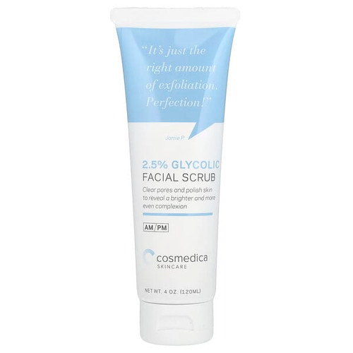 <img alt="Cosmedica Skincare, 2.5% Glycolic Facial Scrub, 4 oz (120 ml)" title="Cosmedica Skincare, 2.5% Glycolic Facial Scrub, 4 oz (120 ml),736631276568"
