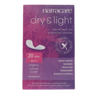3 PACK of Natracare, Dry & Light, Organic Cotton Cover, Slim, 20 Pads