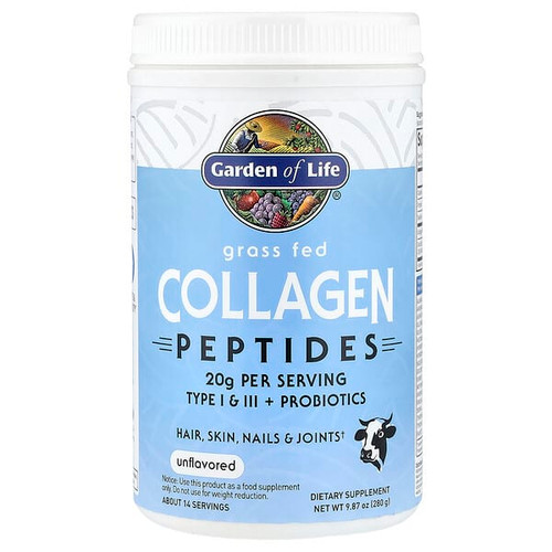 <img alt="Garden of Life, Grass Fed Collagen Peptides, Unflavored, 9.87 oz (280 g)" title="Garden of Life, Grass Fed Collagen Peptides, Unflavored, 9.87 oz (280 g),658010124577"