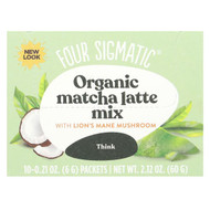 <img alt="Four Sigmatic, Think, Organic Matcha Latte Mix with Lions Mane Mushrooms, 10 Packets, 0.21 oz (6 g) Each" title="Four Sigmatic, Think, Organic Matcha Latte Mix with Lions Mane Mushrooms, 10 Packets, 0.21 oz (6 g) Each,816897021055"