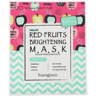3 PACK of Huangjisoo, Red Fruits Brightening Mask, 1 Sheet Mask