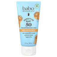 <img alt="Babo Botanicals, Sensitive Baby, Mineral Sunscreen Lotion, SPF 50, Fragrance Free, 3 fl oz (89 ml)" title="Babo Botanicals, Sensitive Baby, Mineral Sunscreen Lotion, SPF 50, Fragrance Free, 3 fl oz (89 ml),899248010717"
