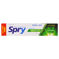3 PACK OF Xlear, Spry Toothpaste, Anti-Cavity with Fluoride, Spearmint, 5 oz (141 g)