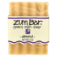 <img alt="ZUM, Zum Bar, Goats Milk Soap, Almond, 3 oz" title="ZUM, Zum Bar, Goats Milk Soap, Almond, 3 oz,663204210233"