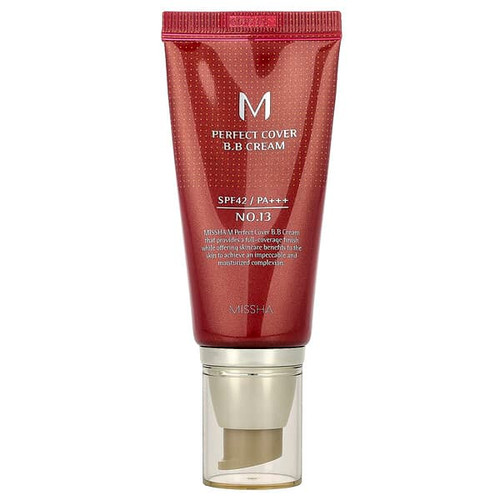 <img alt="Missha, M Perfect Cover B.B Cream, SPF 42 PA+++, No. 13 Bright Beige, 1.69 fl oz (50 ml)" title="Missha, M Perfect Cover B.B Cream, SPF 42 PA+++, No. 13 Bright Beige, 1.69 fl oz (50 ml),8809530034330"