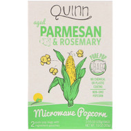 3 PACK of Quinn Popcorn, Microwave Popcorn, Parmesan & Rosemary, 2 Bags, 3.5 oz (100 g) Each