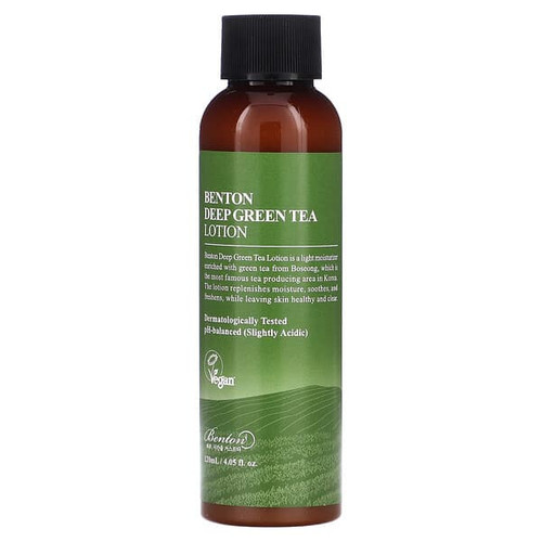 <img alt="Benton, Deep Green Tea Lotion, 4.05 fl oz (120 ml)" title="Benton, Deep Green Tea Lotion, 4.05 fl oz (120 ml),8809566990358"