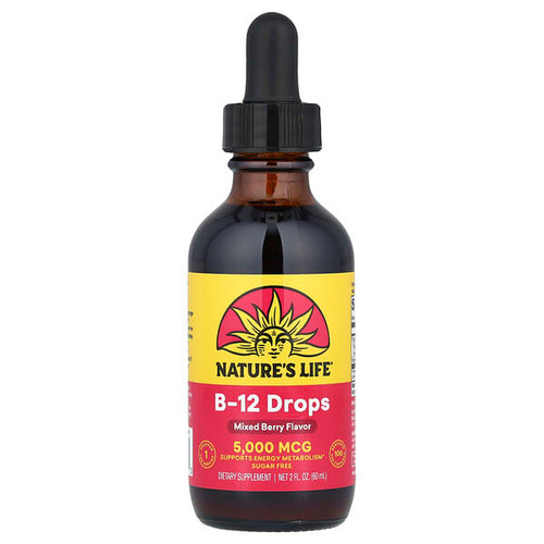 <img alt="Natures Life, B-12 Drops, Sugar Free, Mixed Berry, 5,000 mcg, 2 fl oz (60 ml)" title="Natures Life, B-12 Drops, Sugar Free, Mixed Berry, 5,000 mcg, 2 fl oz (60 ml),040647782273"