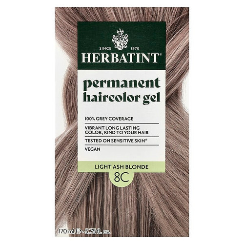 <img alt="Herbatint, Permanent Haircolor Gel, 8C Light Ash Blonde, 5.75 fl oz (170 ml)" title="Herbatint, Permanent Haircolor Gel, 8C Light Ash Blonde, 5.75 fl oz (170 ml),666248001263"