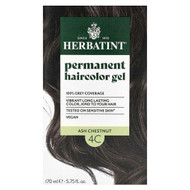<img alt="Herbatint, Permanent Haircolor Gel, 4C Ash Chestnut, 5.75 fl oz (170 ml)" title="Herbatint, Permanent Haircolor Gel, 4C Ash Chestnut, 5.75 fl oz (170 ml),666248001225"