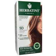 Herbatint, Permanent Haircolor Gel, 5D, Light Golden Chestnut, 4.56 fl oz (135 ml)