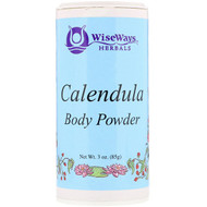 3 PACK OF WiseWays Herbals, LLC, Calendula Body Powder, 3 oz (85 g)