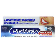 3 PACK of Plus White, The Smokers' Whitening Toothpaste, Cool Peppermint Flavor, 3.5 oz (100 g)