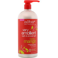 Alba Botanica, Very Emollient, Bath & Shower Gel, Honey Mango, 32 fl oz (946 ml)