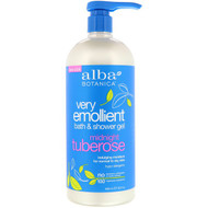 Alba Botanica, Very Emollient Bath & Shower Gel, Midnight Tuberose, 32 fl oz (946 ml)