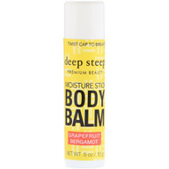 3 PACK of Deep Steep, Deep Steep, Moisture Stick Body Balm, Grapefruit Bergamot, .5 oz (15 g)