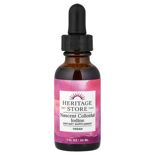 <img alt="Heritage Store, Nascent Colloidal Iodine, 1 fl oz (30 ml)" title="Heritage Store, Nascent Colloidal Iodine, 1 fl oz (30 ml),076970842322"