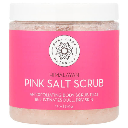 <img alt="Pure Body Naturals, Himalayan Pink Salt Scrub, 12 oz (340 g)" title="Pure Body Naturals, Himalayan Pink Salt Scrub, 12 oz (340 g),858416007362"
