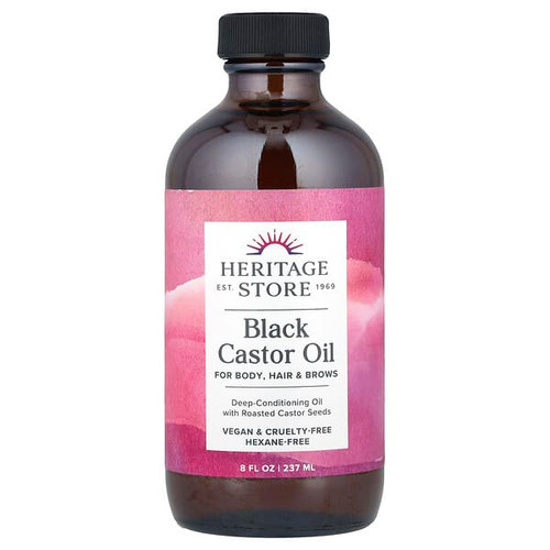 <img alt="Heritage Store, Black Castor Oil, 8 fl oz (237 ml)" title="Heritage Store, Black Castor Oil, 8 fl oz (237 ml),076970221356"