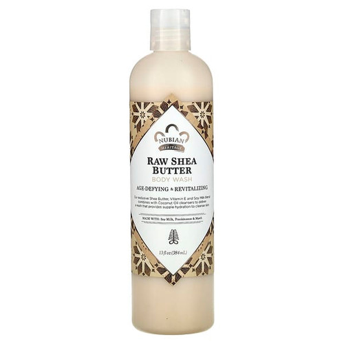 <img alt="Nubian Heritage, Body Wash, Raw Shea Butter, 13 fl oz (384 ml)" title="Nubian Heritage, Body Wash, Raw Shea Butter, 13 fl oz (384 ml),764302130109"