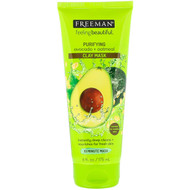 3 PACK of Freeman Beauty, Feeling Beautiful, Purifying Clay Mask, Avocado + Oatmeal, 6 fl oz (175 ml)